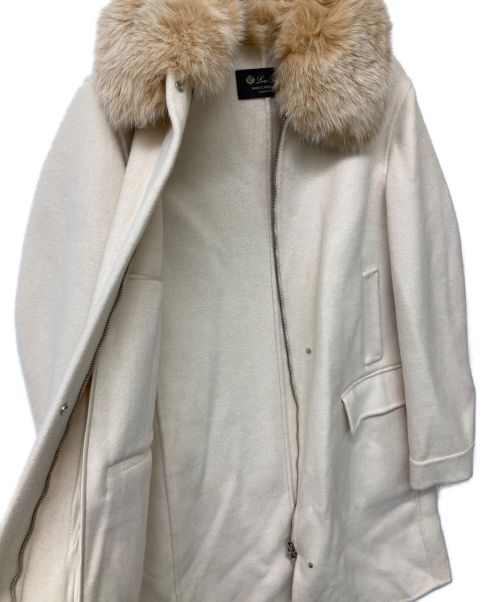 LORO PIANA（ロロピアーナ）LORO PIANA (ロロピアーナ)  BABY CASHMERE フォックスファーベビーカシミアコート ベージュ サイズ:42の古着・服飾アイテム