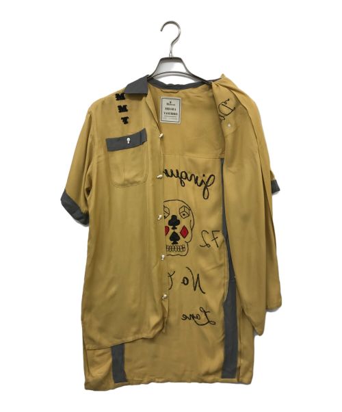MIHARA YASUHIRO（ミハラヤスヒロ）MIHARA YASUHIRO (ミハラヤスヒロ) ロングボウリングシャツ/シャツコート イエロー サイズ:FREEの古着・服飾アイテム