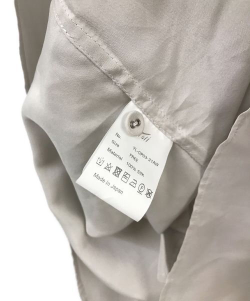 yoli（ヨリ）yoli (ヨリ) Silk tunic ワンピース グレー サイズ:FREEの古着・服飾アイテム