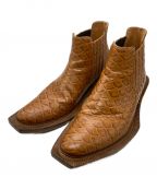 Maison Margiela 22メゾンマルジェラ）の古着「サイドゴアウエスタンブーツ」｜ブラウン