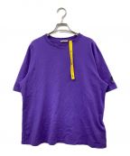 MONCLER×ALICIA KEYSモンクレール×アリシアキーズ）の古着「23SSダメージ加工プリントTシャツ」｜パープル