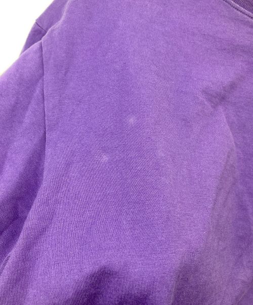 MONCLER（モンクレール）MONCLER (モンクレール) ALICIA KEYS 23SSダメージ加工プリントTシャツ パープル サイズ:Sの古着・服飾アイテム