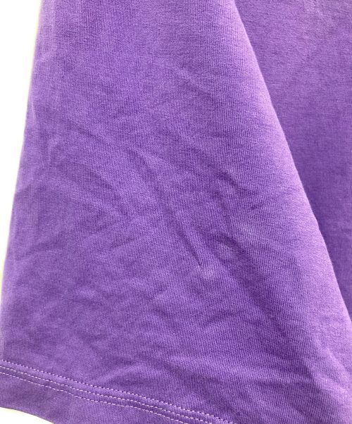 MONCLER（モンクレール）MONCLER (モンクレール) ALICIA KEYS 23SSダメージ加工プリントTシャツ パープル サイズ:Sの古着・服飾アイテム