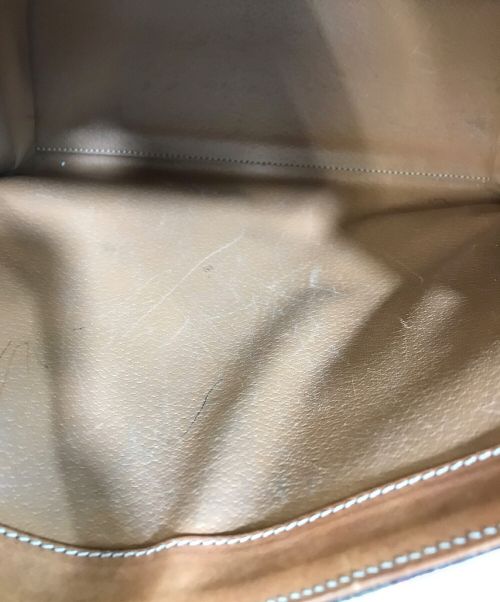 CELINE（セリーヌ）CELINE (セリーヌ) チェーンロックマカダムハンドバッグ ブラウンの古着・服飾アイテム