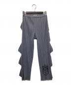 PLEATS PLEASEプリーツプリーズ）の古着「プリーツパンツ」｜グレー
