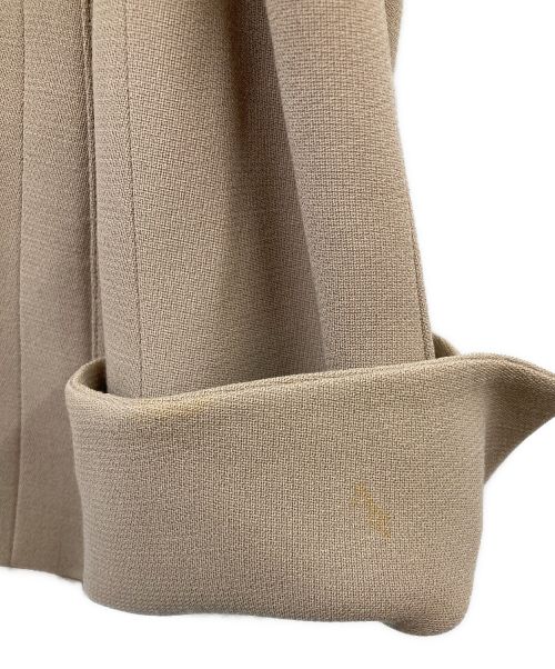 HERMES（エルメス）HERMES (エルメス) ポケットロゴウールジャケット テーラードジャケット ベージュ サイズ:38の古着・服飾アイテム