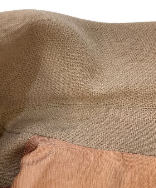 HERMES（エルメス）HERMES (エルメス) ポケットロゴウールジャケット テーラードジャケット ベージュ サイズ:38の古着・服飾アイテム