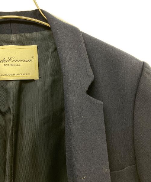 UNDERCOVERISM（アンダーカバーイズム）UNDERCOVERISM (アンダーカバーイズム) マグネットボタンウールチェスターコート ネイビー サイズ:2の古着・服飾アイテム