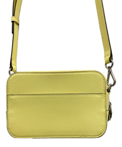 GANNI（ガニー）GANNI (ガニー) Textured Leather Camera Crossbody Bag レザーショルダーバッグ イエローの古着・服飾アイテム