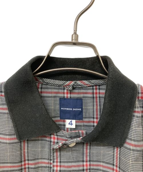 NUMBER (N)INE（ナンバーナイン）NUMBER (N)INE (ナンバーナイン) オーバーサイズプルオーバーシャツ グレー サイズ:4の古着・服飾アイテム