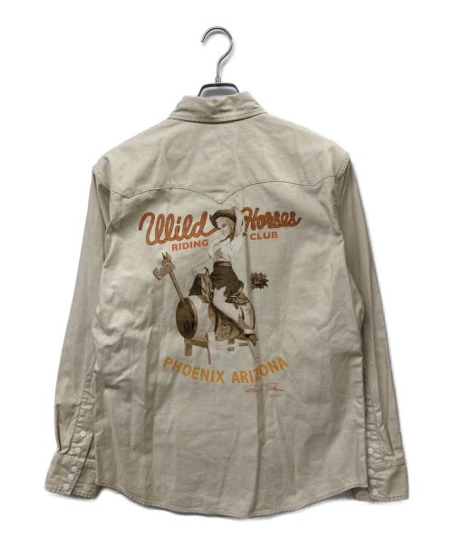 TOYS MCCOY（トイズマッコイ）TOYS MCCOY (トイズマッコイ) McHILL WESTERN SHIRT ベージュ サイズ:17の古着・服飾アイテム