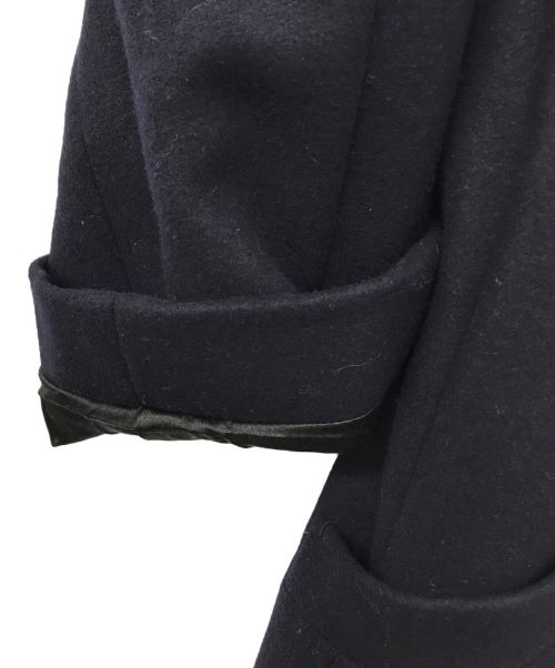 DRAWER（ドゥロワー）DRAWER (ドゥロワー) ウールハーフコート ネイビー サイズ:36の古着・服飾アイテム