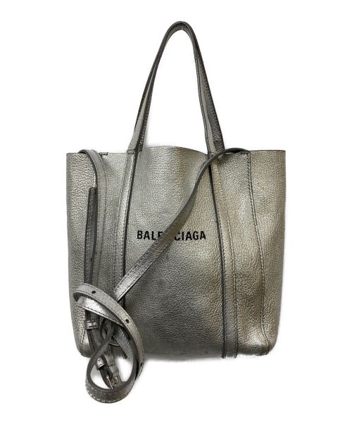 BALENCIAGA（バレンシアガ）BALENCIAGA (バレンシアガ) エブリデイトートXXS 2WAYバッグ シルバーの古着・服飾アイテム