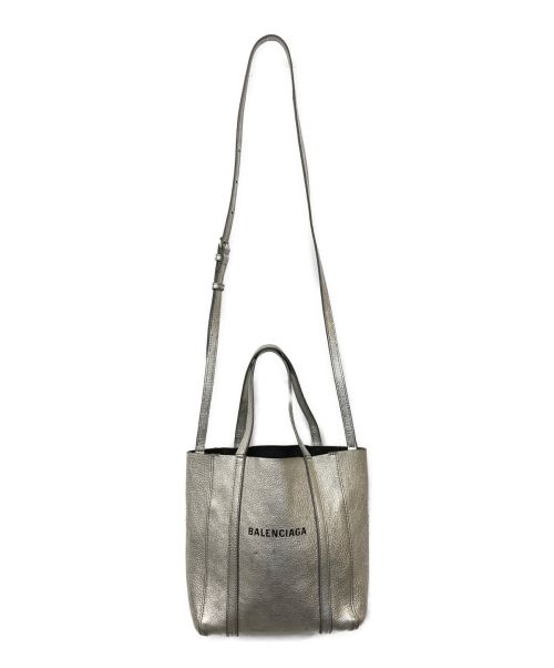 BALENCIAGA（バレンシアガ）BALENCIAGA (バレンシアガ) エブリデイトートXXS 2WAYバッグ シルバーの古着・服飾アイテム