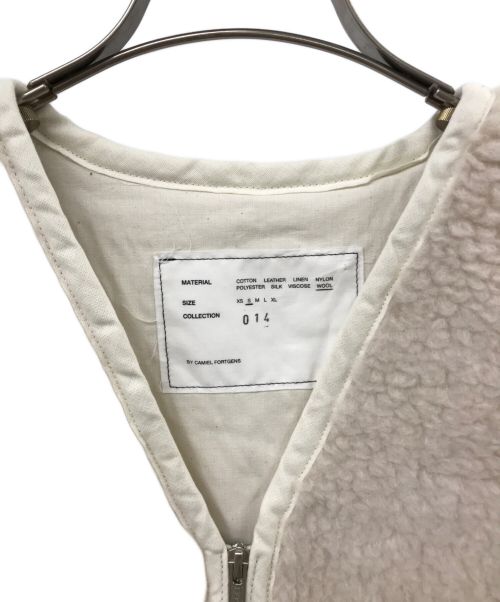 CAMIEL FORTGENS（カミエルフォートヘンス）CAMIEL FORTGENS (カミエルフォートヘンス) Zip Best Wool Fleese アイボリー サイズ:Sの古着・服飾アイテム
