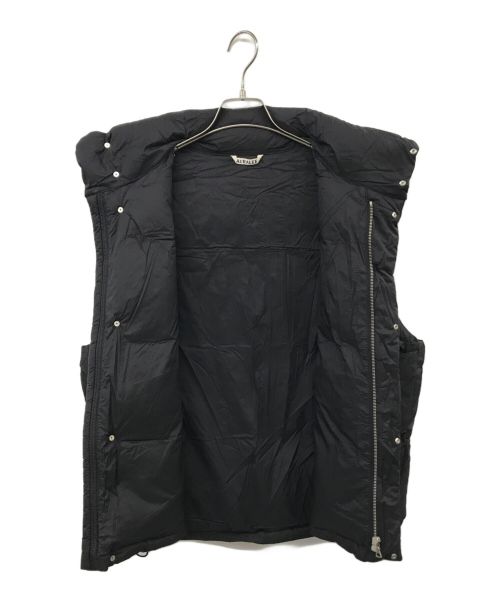 AURALEE（オーラリー）AURALEE (オーラリー) SUPER LIGHT NYLON RIPSTOP DOWN VEST ブラック サイズ:3の古着・服飾アイテム