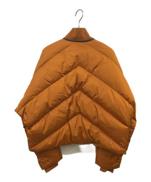 HERMES（エルメス）HERMES (エルメス) ボルデュック柄リバーシブル レザートリミング ダウンジャケット ブラウン サイズ:36の古着・服飾アイテム