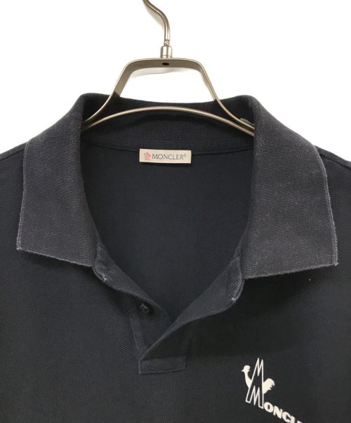 MONCLER（モンクレール）MONCLER (モンクレール) MAGLIA POLO MANICA CORTA ポロシャツ ネイビー サイズ:Mの古着・服飾アイテム