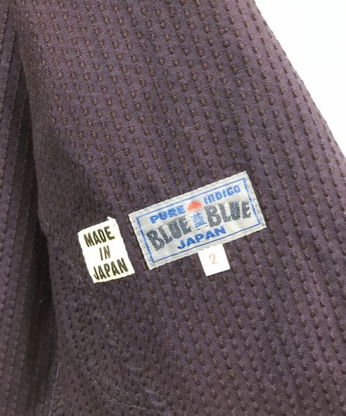 BLUE BLUE（ブルーブルー）BLUE BLUE (ブルーブルー) 刺し子藍染2Bジャケット ネイビー サイズ:2の古着・服飾アイテム
