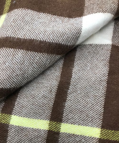 MAGNIBERG（マグニバーグ）MAGNIBERG (マグニバーグ) アルパカチェックマフラー ブラウンの古着・服飾アイテム
