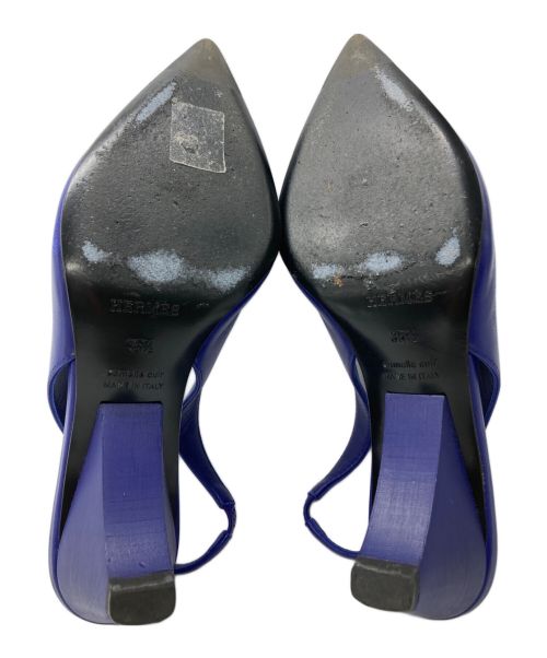 HERMES（エルメス）HERMES (エルメス) アンティム55 ポインテッドパンプス ネイビー サイズ:35 1/2の古着・服飾アイテム