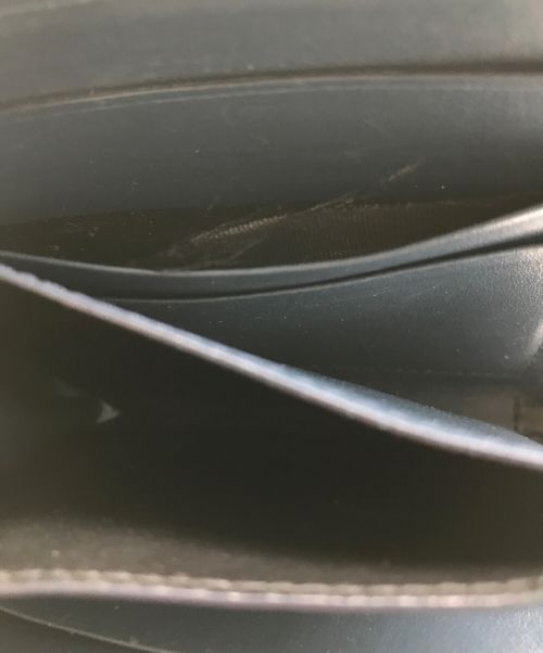 JIL SANDER（ジルサンダー）JIL SANDER (ジルサンダー) L字ジップウォレット ネイビーの古着・服飾アイテム