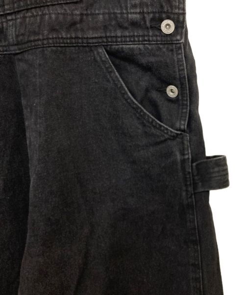 RIVE DROITE（リヴドロワ）RIVE DROITE (リヴドロワ) デニムオーバーオール　 ブラック サイズ:FREEの古着・服飾アイテム