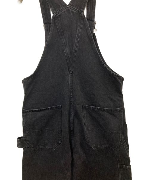 RIVE DROITE（リヴドロワ）RIVE DROITE (リヴドロワ) デニムオーバーオール　 ブラック サイズ:FREEの古着・服飾アイテム