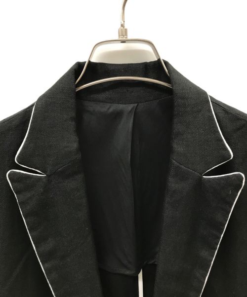 Bajra（バジュラ）Bajra (バジュラ) リネンロングJK ブラック サイズ:2の古着・服飾アイテム