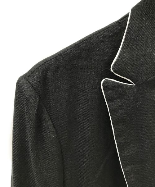 Bajra（バジュラ）Bajra (バジュラ) リネンロングJK ブラック サイズ:2の古着・服飾アイテム