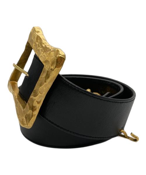 CHANEL（シャネル）CHANEL (シャネル) ココマークプレートチェーンベルト ブラックの古着・服飾アイテム