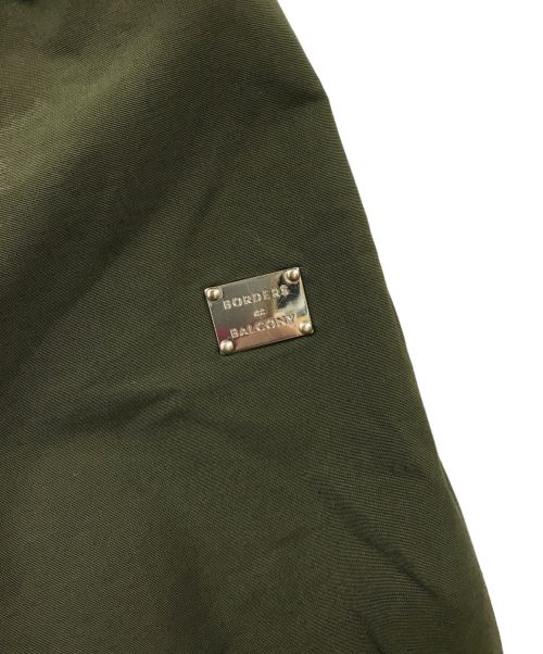BORDERS at BALCONY（ボーダーズアットバルコニー）BORDERS at BALCONY (ボーダーズアットバルコニー) 半袖デニムワンピース カーキ サイズ:Mの古着・服飾アイテム