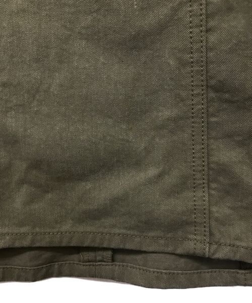 BORDERS at BALCONY（ボーダーズアットバルコニー）BORDERS at BALCONY (ボーダーズアットバルコニー) 半袖デニムワンピース カーキ サイズ:Mの古着・服飾アイテム