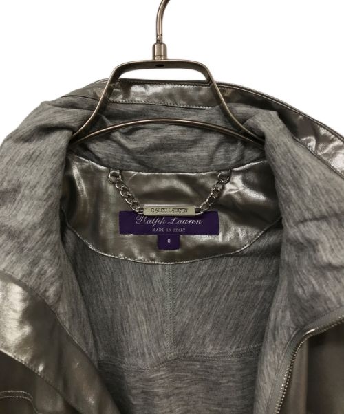 RALPH LAUREN Purple Label（ラルフ ローレン パープル レーベル）RALPH LAUREN Purple Label (ラルフ ローレン パープル レーベル) Loka Foil Jacket シルバーの古着・服飾アイテム