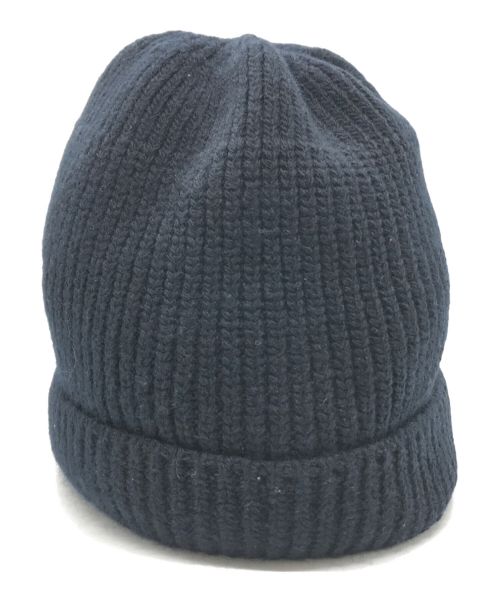 PRADA（プラダ）PRADA (プラダ) ウール&カシミヤ ビーニー ネイビー サイズ:Mの古着・服飾アイテム