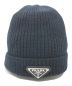 PRADA（プラダ）の古着「ウール&カシミヤ ビーニー」｜ネイビー