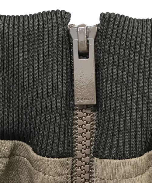 sacai（サカイ）sacai (サカイ) 23AW Technical Jersey Skirt ブラウン×パープル サイズ:2の古着・服飾アイテム