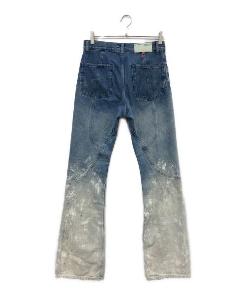 OFFWHITE（オフホワイト）OFFWHITE (オフホワイト) Paint-Splattered Degrade Denim Jeans ブルー サイズ:30の古着・服飾アイテム