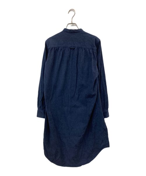 MA deshabille（エムエーデザビエ）MA DESHABILLE (エムエーデザビエ) RABAT シャツワンピース ネイビー サイズ:UK40の古着・服飾アイテム
