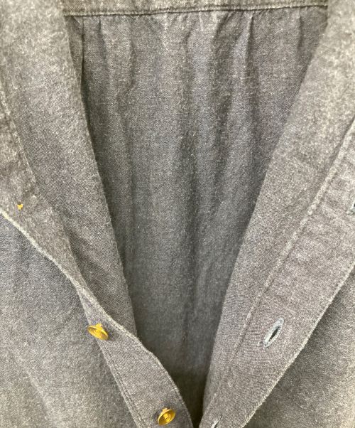 MA deshabille（エムエーデザビエ）MA DESHABILLE (エムエーデザビエ) RABAT シャツワンピース ネイビー サイズ:UK40の古着・服飾アイテム