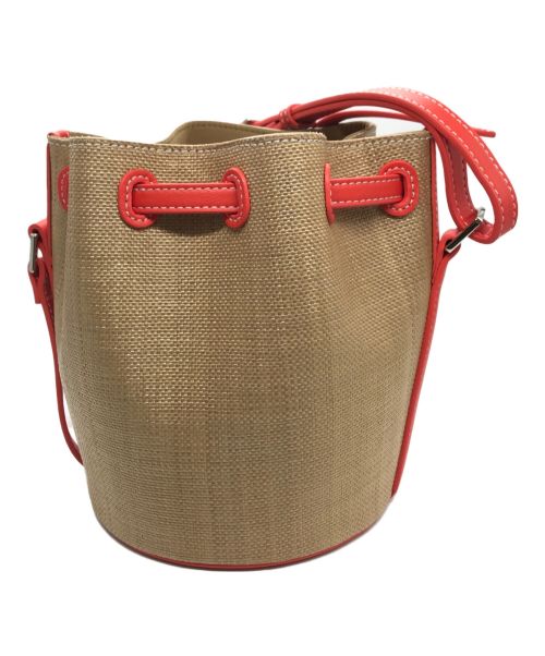 VASIC（ヴァジック）VASIC (ヴァジック) TOMORROW LAND (トゥモローランド) 別注CLUB MINI MINI BAG ベージュ×オレンジの古着・服飾アイテム