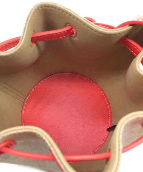 VASIC（ヴァジック）VASIC (ヴァジック) TOMORROW LAND (トゥモローランド) 別注CLUB MINI MINI BAG ベージュ×オレンジの古着・服飾アイテム