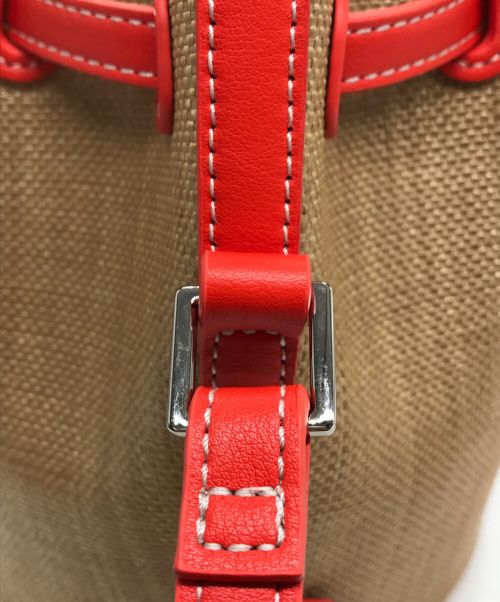 VASIC（ヴァジック）VASIC (ヴァジック) TOMORROW LAND (トゥモローランド) 別注CLUB MINI MINI BAG ベージュ×オレンジの古着・服飾アイテム