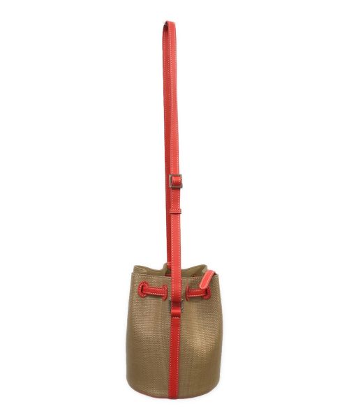 VASIC（ヴァジック）VASIC (ヴァジック) TOMORROW LAND (トゥモローランド) 別注CLUB MINI MINI BAG ベージュ×オレンジの古着・服飾アイテム