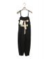 LEINWANDE (ラインヴァンド) Belted Linen Jumpsuits ブラック サイズ:S 未使用品：9000円