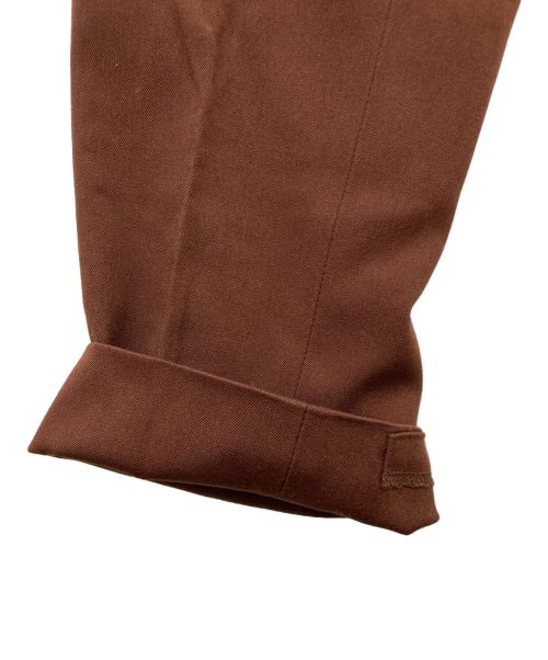 COMME des GARCONS HOMME PLUS（コムデギャルソンオムプリュス）COMME des GARCONS HOMME PLUS (コムデギャルソンオムプリュス) センタープレスパンツ ブラウン サイズ:Sの古着・服飾アイテム