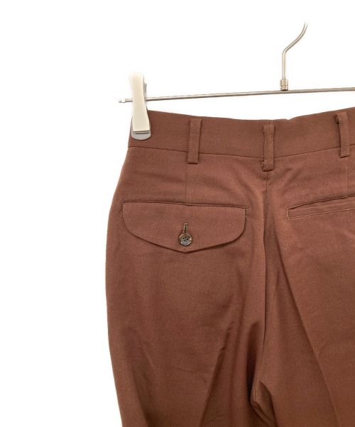 COMME des GARCONS HOMME PLUS（コムデギャルソンオムプリュス）COMME des GARCONS HOMME PLUS (コムデギャルソンオムプリュス) センタープレスパンツ ブラウン サイズ:Sの古着・服飾アイテム
