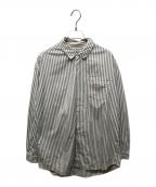 UNDERCOVERアンダーカバー）の古着「ストライプシャツ」｜グレー×ホワイト