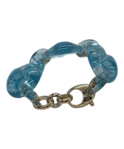 GUCCI（グッチ）GUCCI (グッチ) クリアチェーンブレスレット スカイブルーの古着・服飾アイテム