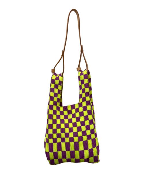 LASTFRAME（ラストフレーム）LASTFRAME (ラストフレーム) ICHIMATSU MARKET BAGS MALL イエロー×パープルの古着・服飾アイテム